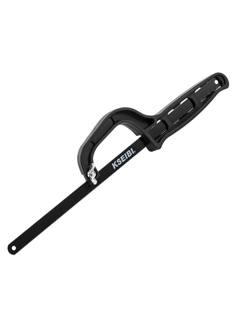 KSEIBI 12 Inch Mini Hand-Held Hacksaw, Metal Cutter Hand Hacksaw for Woodworking, Handicraft, DIY Jops, Suitable for Cutting Wood, Metal, Plastic, PVC Pipes and More. - Image 1